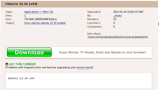The pirate bay site in english